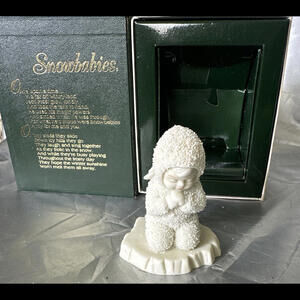 Dept 56 Snowbabies Angel Kneeling Praying Now I Lay Me Down To Sleep 3.5"